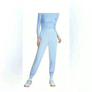 Nocturne Blue QR Code Jogger Pants XS NWT Cotton High Rise Sweatpants
